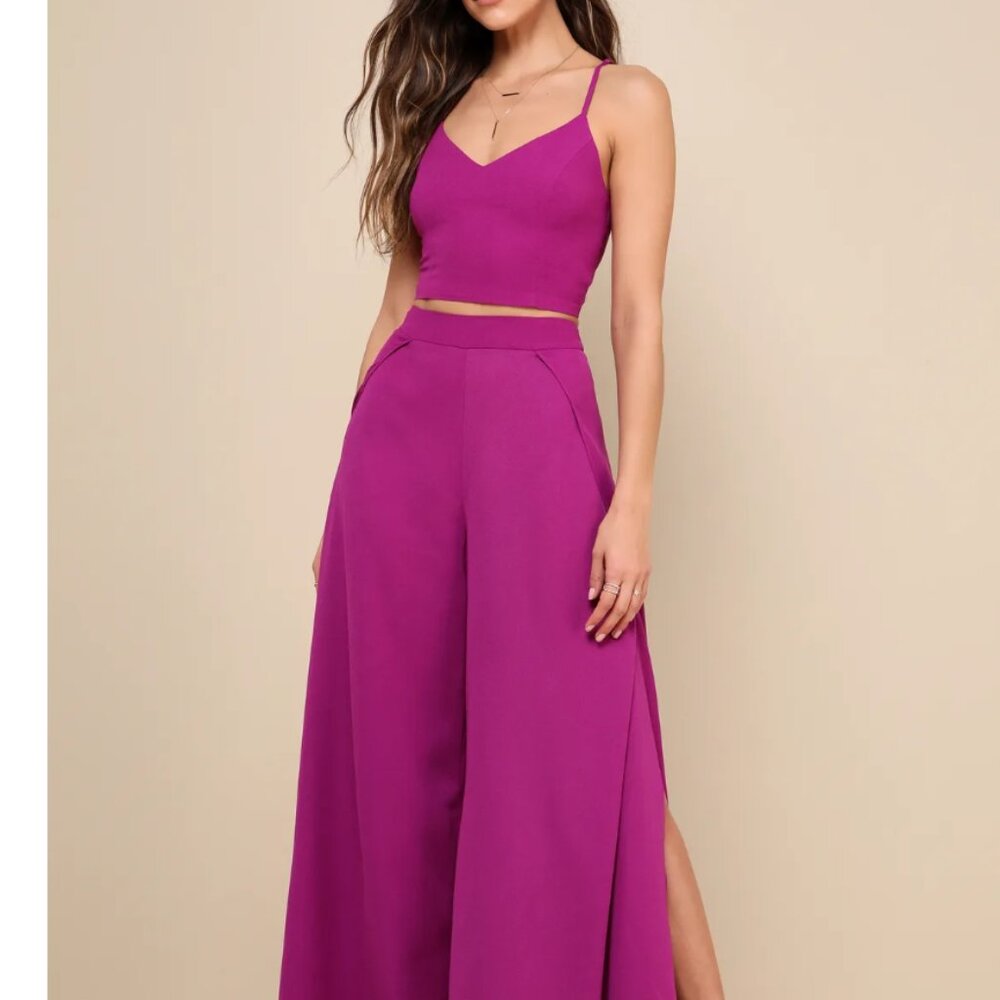 Lulus Purple Two Piece Set
